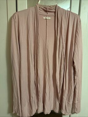 Maurices Blush Pink Open Front Cardigan
